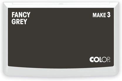 COLOP Make Series, Ink Stamp Pads, with Non-Toxic Premium Ink, Water-Based Acid-Free (Fancy Grey, Make 3-3-1/2" x 6-1/4")