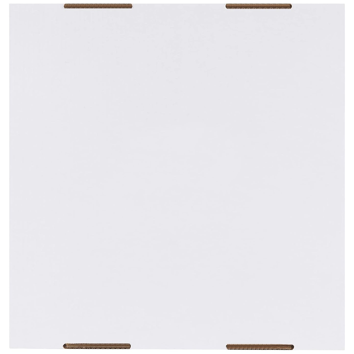 AVIDITI 40 or 50 Gallon Corrugated Cardboard Trash Can and Recycling Bin Lids (10-Pack) 18"L x 18"W x 3"H, White, Reusable and Disposable Garbage Lid for Parties and Outdoor Events