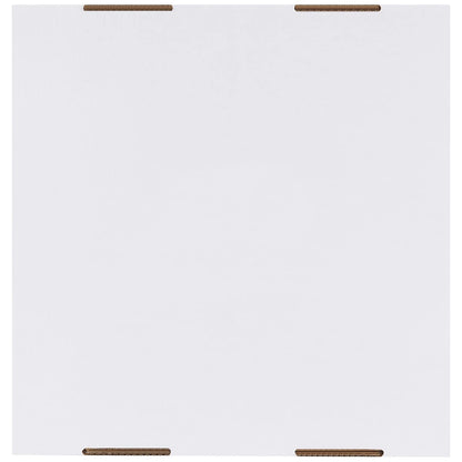 AVIDITI 40 or 50 Gallon Corrugated Cardboard Trash Can and Recycling Bin Lids (10-Pack) 18"L x 18"W x 3"H, White, Reusable and Disposable Garbage Lid for Parties and Outdoor Events