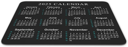 Calendar Mouse pad, 2025 Calendar Horizontal Edition Natural Rubber Quality Creative Gaming Mouse Pad Rectangle Mouse Personalized Desk Mouse Pad 9.5 inch x 7.9 inch