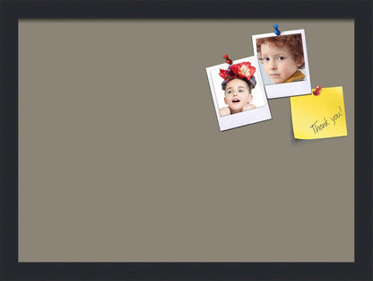 PinPix 18x13 Inch Cork Bulletin Board. This Decorative Framed Pin Board Comes with Pewter Design and a Satin Black Frame. Ideal for Home Office Decor or Message Board (PinPix-1812)