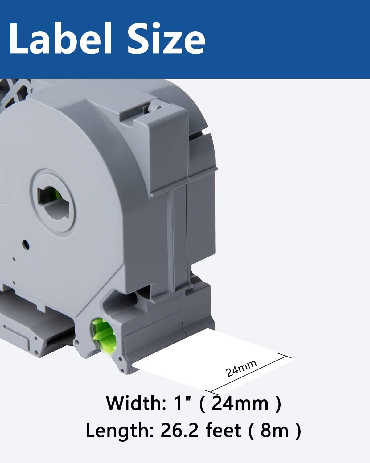 Compatible for Brother P Touch Label Tape 1 Inch TZe TZ Tape 24mm 0.94 Laminated White TZc251 TZe251 TZe-251 for PTouch PT-D600 PT-P710BT PT-P700 Label Maker, 1" X 26.2', 4-Pack