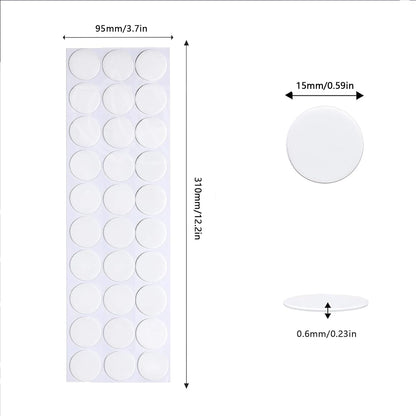 Adhesive Stick dots Two-Sided Sided Mounting Putty Stick Tack for Wall Hanging Crafts Balloons Festival Party Decorations,Clean Removable(0.59"*0.59"-150)