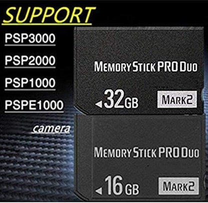 Original MS 16GB Memory Stick pro Duo 16GB (Mark2) PSP1000 2000 3000 Camera Cards