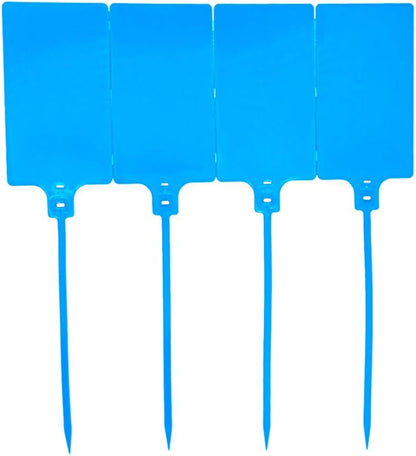 Plastic Seals Shipping Tags Logistics Use Big Sign Tie Large Label Tie, 255 mm Total Length, Package of 100 pcs (Blue)