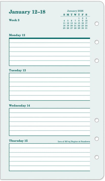 FranklinCovey - Original Weekly Ring-Bound Planner (Jan 2026 - Dec 2026, Pocket)