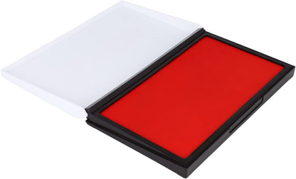 ExcelMark Rubber Stamp Ink Pad Extra Large 3-7/8" x 7" (Red)