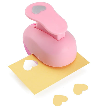 LOONENG 5/8 Inch Heart Paper Punch - High Precision Design for Romantic Heart Patterns - Ideal for Scrapbooking, Card Making, DIY Photo Albums, Gift Tags, Homemade Confetti