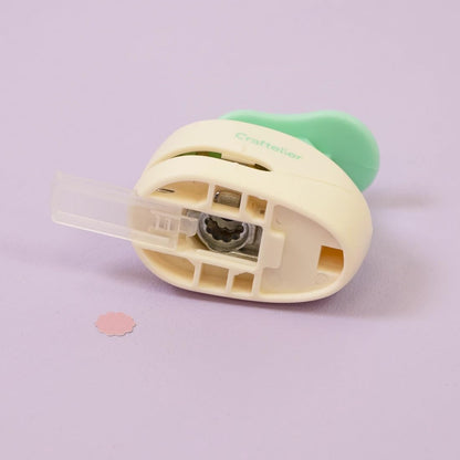 Craftelier - 3/8 Inch Circle Scallop Punch with Lever Press | Shape Hole Puncher for Paper Crafts | Scalloped Hole Punch to Create Scrapbooks, DIY Cards & Journals