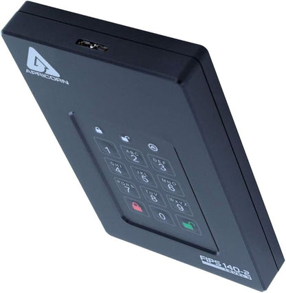 Apricorn 3TB Aegis Fortress L3- FIPS Level 3 Validated USB 3.0 Hardware Encrypted Portable Drive (AFL3-3TB)