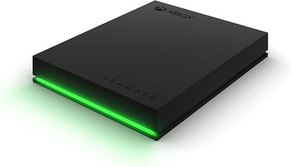 Seagate Game Drive for Xbox 4TB External Hard Drive Portable HDD - USB 3.2 Gen 1, Black with built-in green LED bar , Xbox Certified, 3 year Rescue Services (STKX4000402)