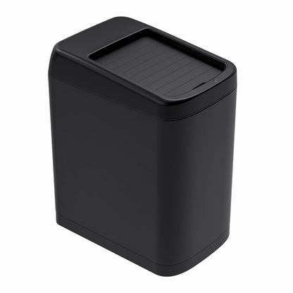 ELLO&ALLO Garbage Can Motion Sensor Trash Can 13 Gallon for Kitchen with Roll Up Lid, Automatic Touchless High-Capacity Black Waste Bin