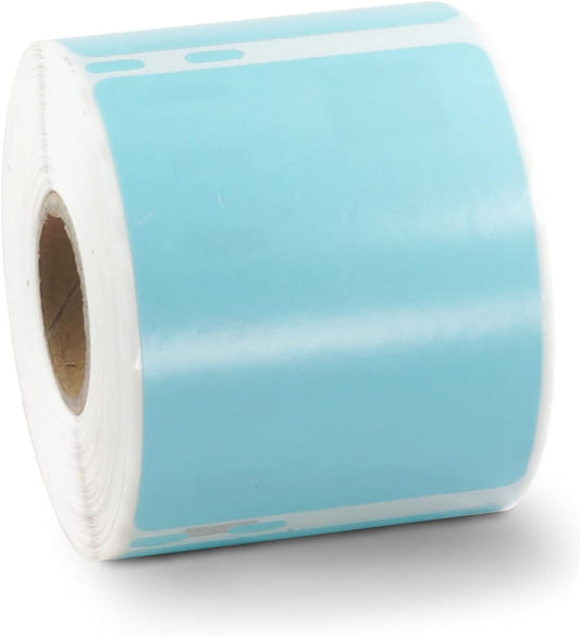 BETCKEY Colored Labels Compatible with Dymo 30324 (2-1/8" x 2-3/4") Multipurpose Labels, Compatible for Dymo LabelWriter Thermal 450, 4XL & Zebra Desktop Printers [1 Roll, Light Blue]