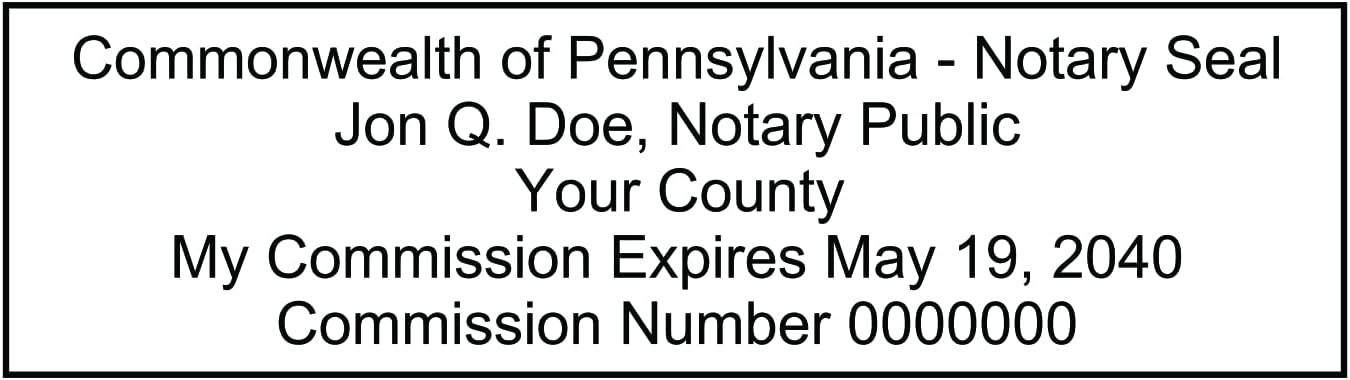 Notary Stamp Seal Ink Personalized Self Inking Stamp Custom Stamp Rubber Stamp Trodat 4913 Self Ink Notary Stamp - 7/8" x 2-3/8" Impression Area