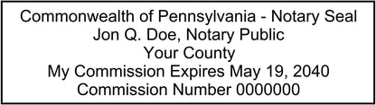 Notary Stamp Seal Ink Personalized Self Inking Stamp Custom Stamp Rubber Stamp Trodat 4913 Self Ink Notary Stamp - 7/8" x 2-3/8" Impression Area