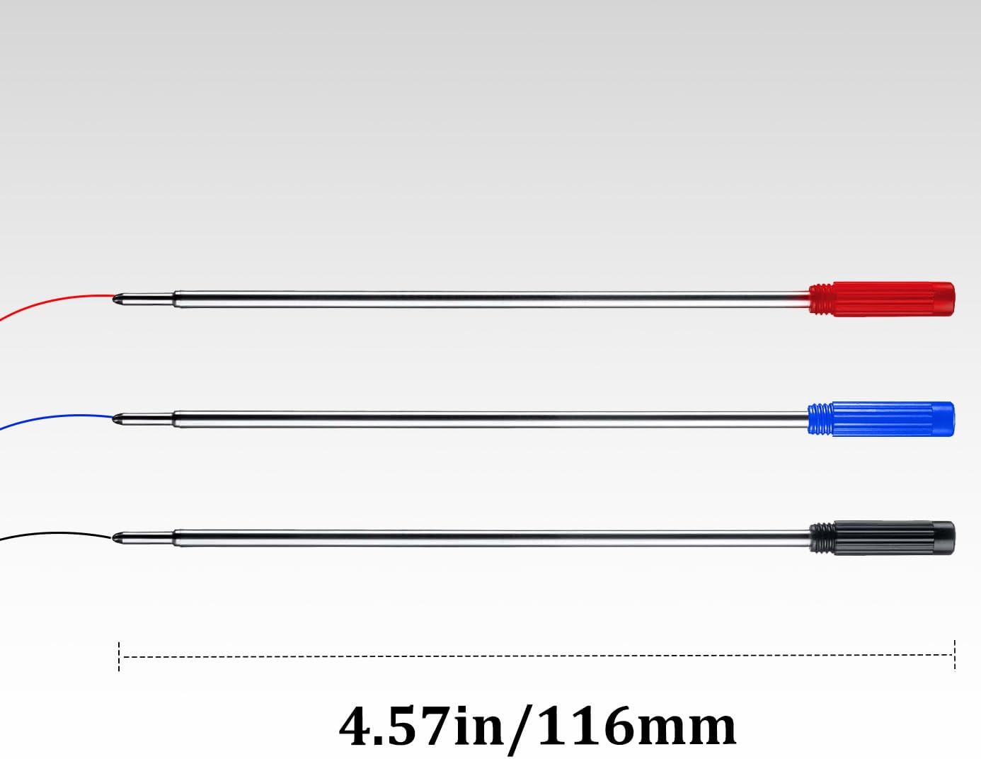 Black Ink Refills (10pcs), Replaceable Pens Refills, 1mm Medium Tip - Black