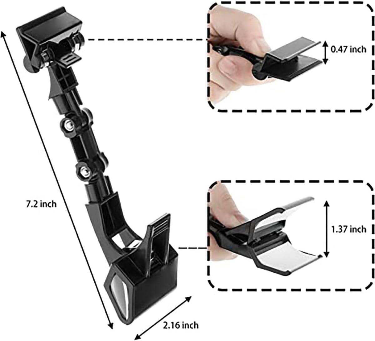3pcs Sign Clips Clip Holder Sign Holder Clip Paper Holder for Table Top Clip On Sign for Paper Holder Computer Monitor Handy Artist Supplies Holder(Black)