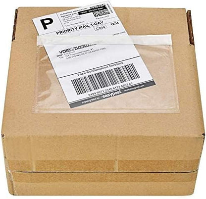 Coopaty 6" x 9" Adhesive Packing List Envelopes Clear Plastic Mailing Shipping Envelope Pouch (200 Pack)