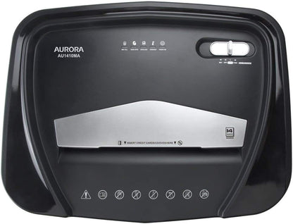 Aurora Professional Grade High Security 14-Sheet Micro-Cut Paper/CD and Credit Card Shredder, 30 Minutes Continuous Run time