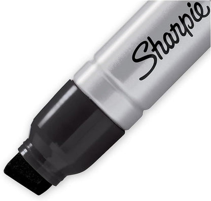 Sharpie Magnum Permanent Marker, Chisel Tip, Black, 72/Carton (44001)