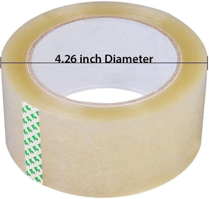 18ROLLS 1.88" X 60 Yards Clear Packing Shipping Storage Box Sealing Packaging Tape APL1268, 18 Rolls