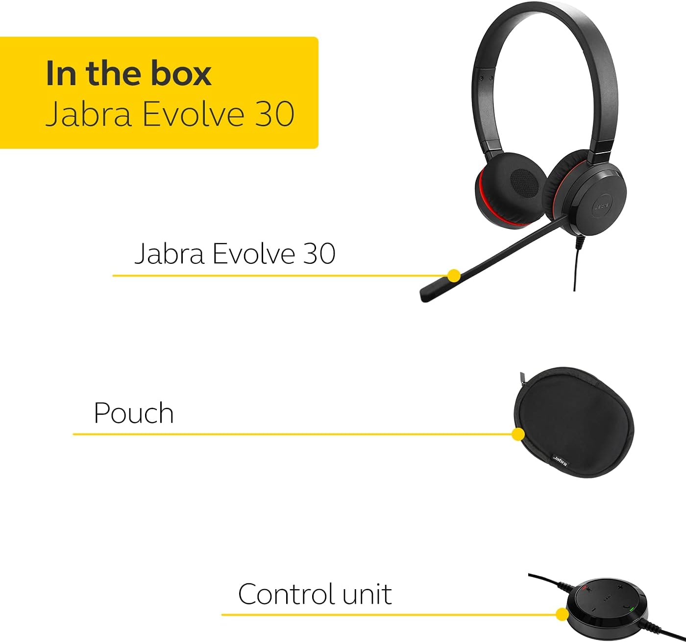 Jabra Evolve 30 II UC Stereo Wired Headset