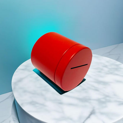 Postage Stamp Dispenser - Stamp Roll Dispenser Red Iron can Material Stamp Dispenser Compact and Impact-Resistant for Desk Organization of Home Office Supplies