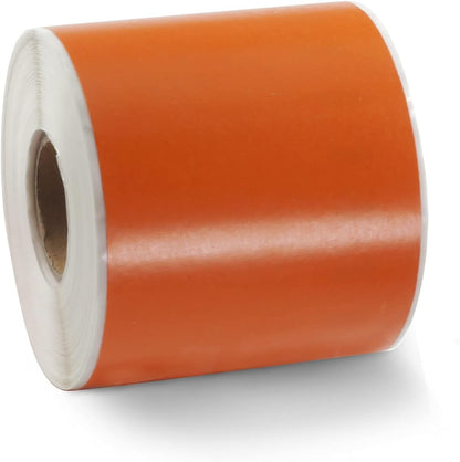 BETCKEY Colored Labels Compatible with Dymo 99019 (2-5/16" x 7-1/2") for Files, Folder, Binders, Compatible for Dymo LabelWriter Thermal 450, 4XL & Zebra Desktop Printers [1 Roll, Orange]