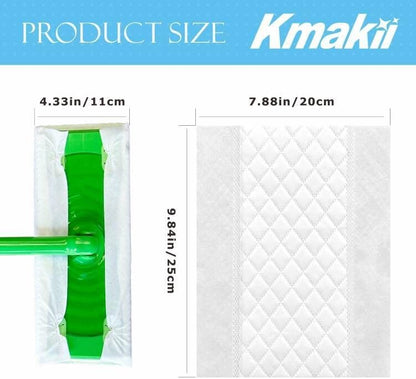 KMAKII Microfiber Dusting Cloths, Diamond Pattern, Disposable Cleaning Cloths for Floor, Furniture, Glass, Electronics, High Absorbency, Sheets, 8.7×11.8 inches (180)