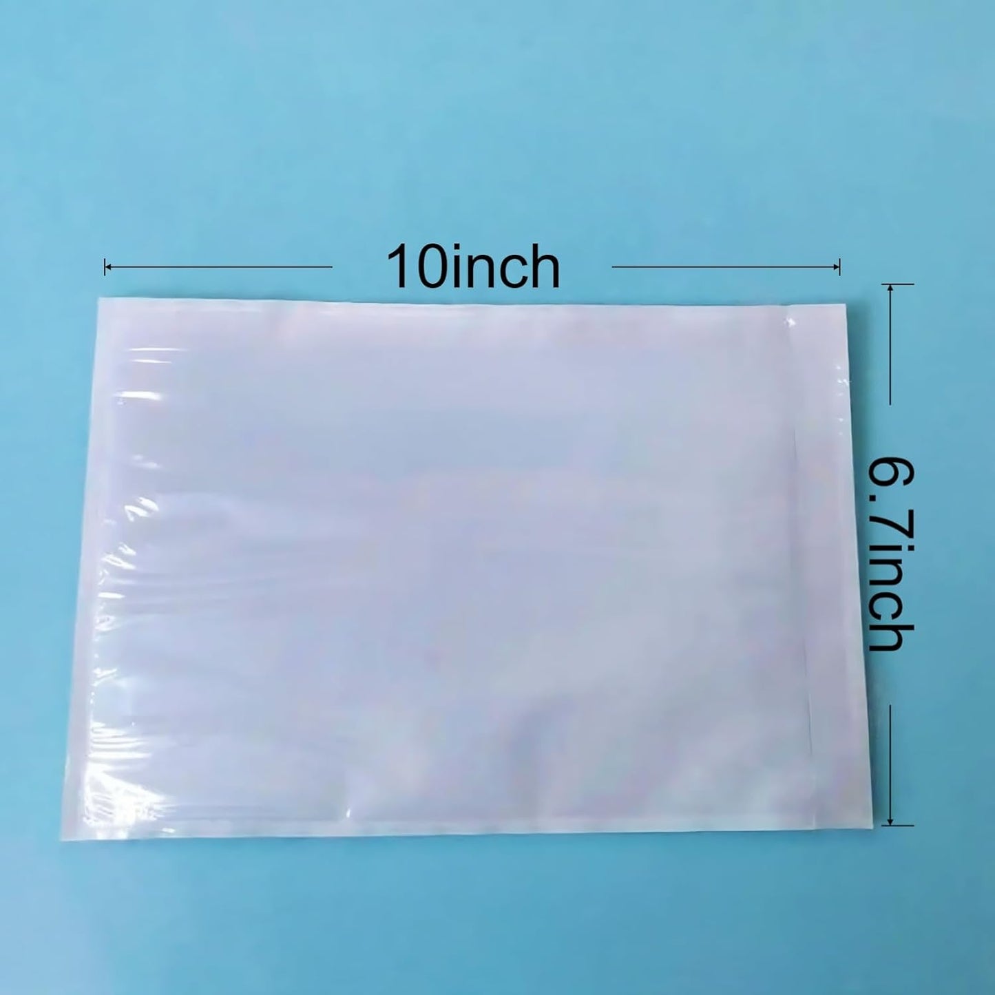 200PCS 6.7" x 10" Clear Packing List Envelopes, Self-Adhesive Packing Slip Pouches, Waterproof Shipping Pouch Enclosed Bags for Packing Mailing Labels/Invoice/Sleeves
