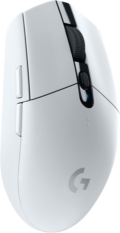 Logitech G305 LIGHTSPEED Wireless Gaming Mouse, Hero 12K Sensor, 12,000 DPI, Lightweight, 6 Programmable Buttons, 250h Battery Life, On-Board Memory, PC/Mac - White