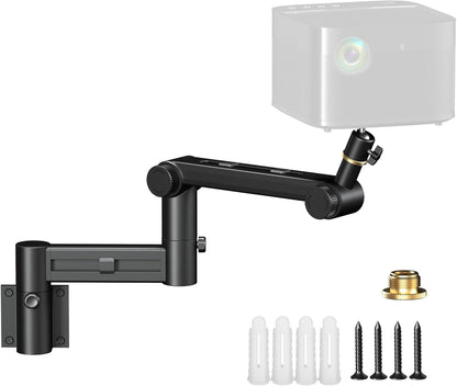 Aokeo Projector Wall Mount, 360° Adjustable Projector Stand Wall Mount for Cameras,projectors,VCRs,CCTV