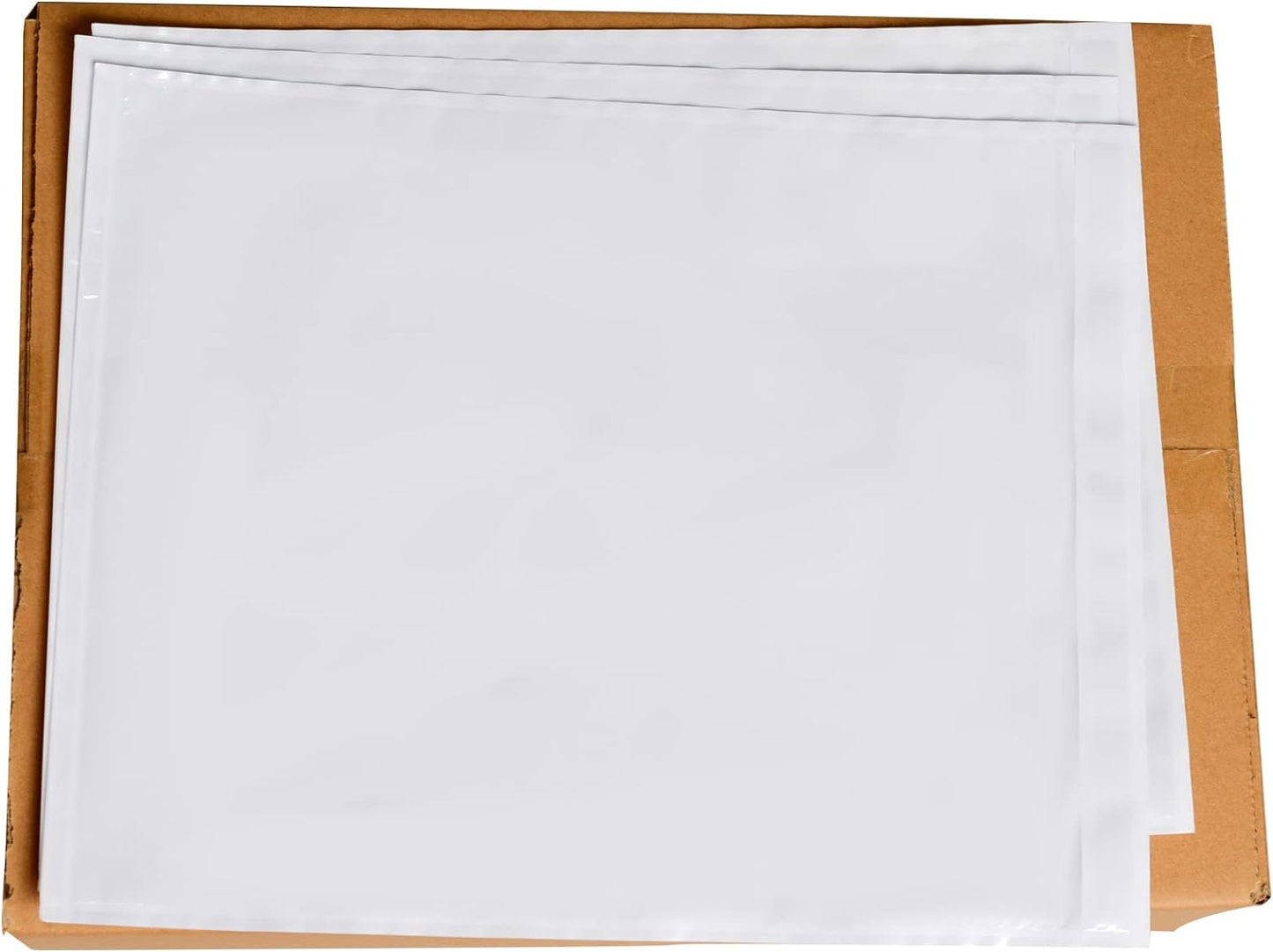 100 PCS 9.5"x 12" Clear Self-Adhesive Packing List Envelopes - Fit 8.5x11 inch Letter - Shipping/Mailing Pouch Enclosed Bags for Packing Slips Invoice Label