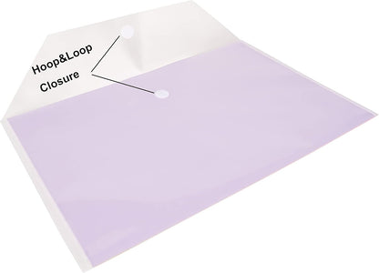 11 x 17 Clear Large Plastic Envelopes Document File Storage Holder 40 Pack Hook Loop Closure