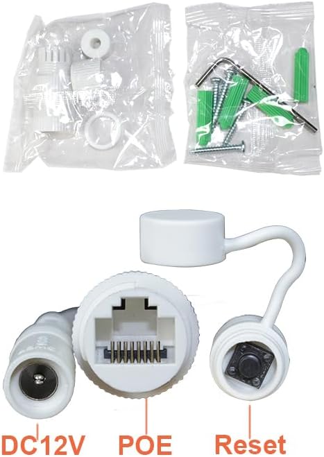 Sinis 5mp Security IP Camera, Human & Motion Detection,100Ft Dual Light Night Vision, Wired Only Work with NVR, IP67, 2.8mm Lens, Build in Mic, Surveillance Outdoor Indoor PoE Bullet Camera