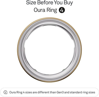 Oura Ring 4 - Gold - Size 12 - Size Before You Buy