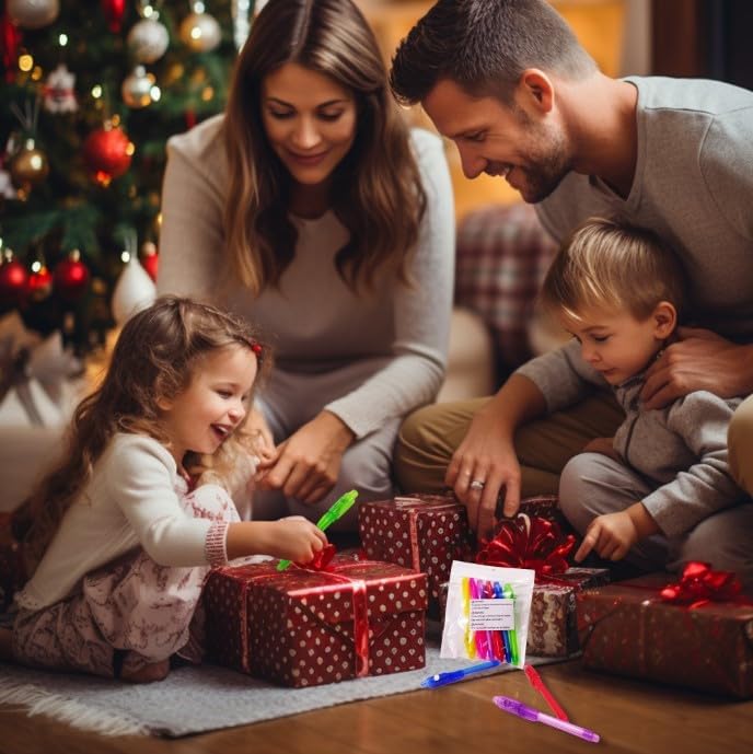 Invisible Ink Pen, Upgraded Spy Invisible Ink Pen with UV Light Magic Marker for Secret Message and Kids Christmas Goodies Bags Toy (6pcs)