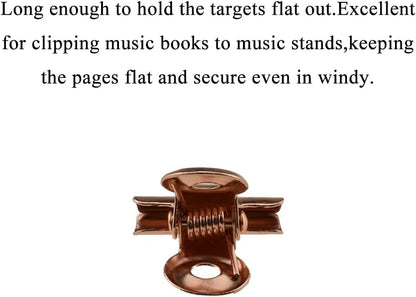 HAHIYO 0.87inch Rose Gold Bulldog Clips Metal File Hinge Binder Clips Clamps Save Space Strong Spring Jaws Rock Solid Grip Book Lay Flat Deburred Edge for Hang Photos Wall Grid Dog Food 30PCS