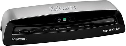Fellowes Neptune 3 125 Laminator with 10 Pouches, 12.5 Inch (5721401), Silver, Black