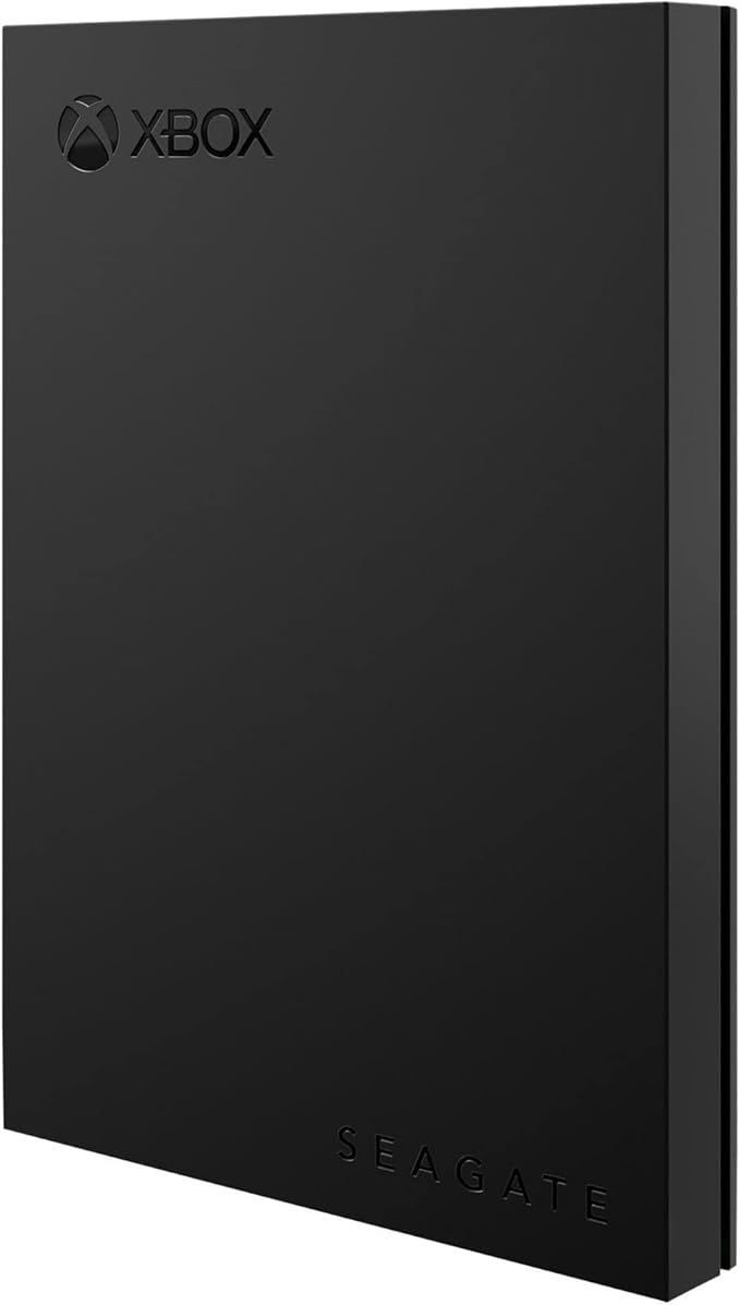 Seagate Game Drive for Xbox 2TB External Hard Drive Portable HDD - USB 3.2 Gen 1, Black with built-in green LED bar , Xbox Certified, 3 year Rescue Services (STKX2000400)