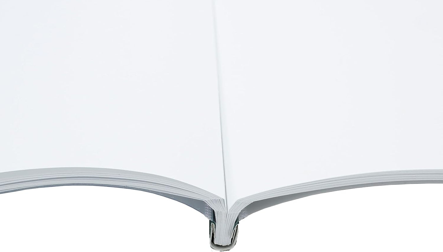 Thermal Binding Clear Covers with Steel Spine –for Thermal Binding Machines – Formerly Unibind – Used in Real Estate, Education and Various Businesses (White, 120 Sheets Max - 60/Box)