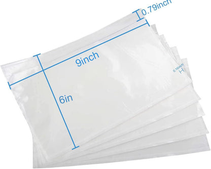 Coopaty 6" x 9" Adhesive Packing List Envelopes Clear Plastic Mailing Shipping Envelope Pouch (500 Pack)