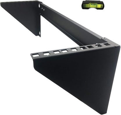 JINGCHENGMEI 2 Pack of 3U 125 lb Weight Capacity Heavy Duty 19 Inches Steel Vertical Patch Panel Mounting Bracket for Networking Equipment (2)