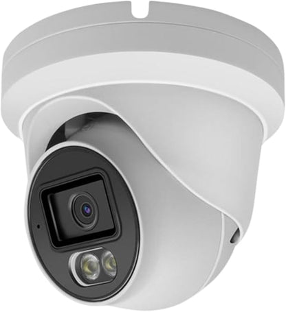 4K PoE Security Camera, 8MP IP Turret Dome, Big Sensor, Built-in Microphone, Smart Dual-Light Color Night Vision, IP67 Outdoor/Indoor, NDAA Compliant, ONVIF Compatible