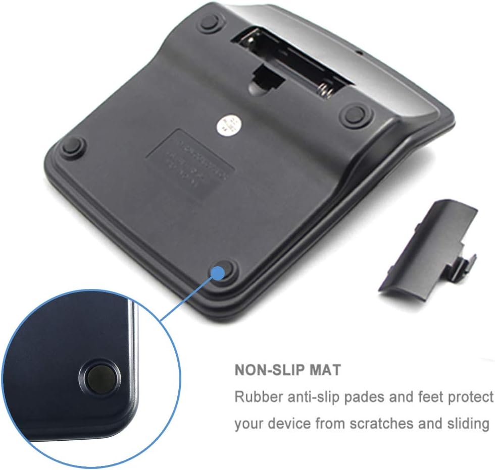 5 Pack Calculators Large Display for Desk, Solar Calculator, Basic 12 Digit Big Button Office Calculator(Black)(AA Battery Included)