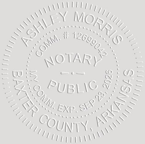 MaxMark Notary Seal Round Embosser for Arkansas State - Includes Gold Burst Seal Labels (50 Count)