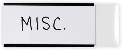 SmartSign Magnetic 'C' Channel Label Holders | 2" x 4", Pack of 10