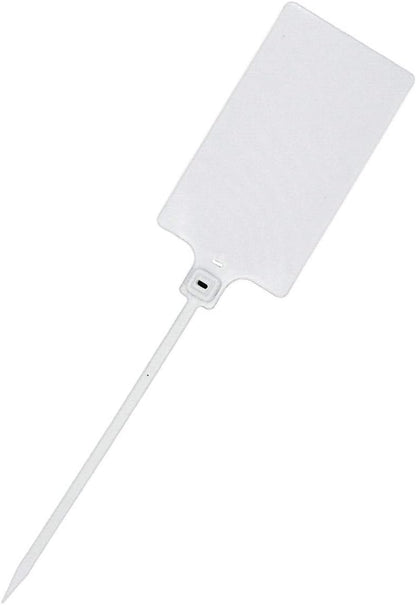 Plastic Seals Shipping Tags Logistics Use Big Sign Tie Large Label Tie, 255 mm Total Length, Package of 100 pcs (White)