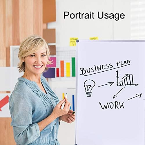 2 Pack 36" x 24" Magnetic Dry Erase Board with Removable Marker Tray| Commercial Quality Wall-Mounted Aluminum Message Presentation White Board for Kids, Students & Teachers