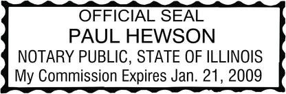 Notary Stamp Seal Ink Personalized Self Inking Stamp Custom Stamp Rubber Stamp Trodat 4913 Self Ink Notary Stamp - 7/8" x 2-3/8" Impression Area